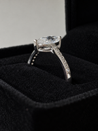 Amour Marquise Moissanite Ring | 1.0ct Sterling Silver