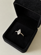 Amour Marquise Moissanite Ring | 1.0ct Sterling Silver